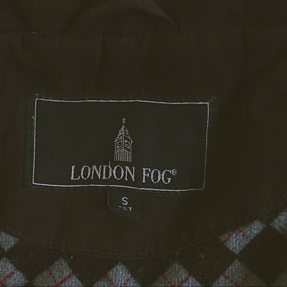 Dark Purple London Fog Coat - Picture 2 of 7